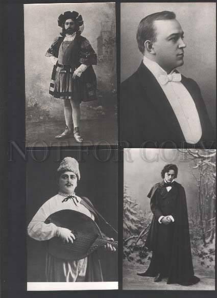 118839 SOBINOV Russian OPERA Singer TENOR set 8 Photo PCs