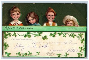 1908 Ireland St. Patrick's Day Ellen Clapsaddle Artist Signed Embossed Postcard