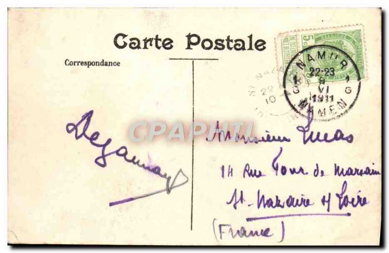 Old Postcard Namur Citadel View dungeon