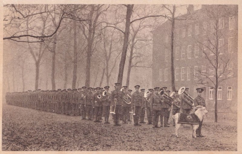 Welsh Troops Fundraising Military Procession Old Postcard