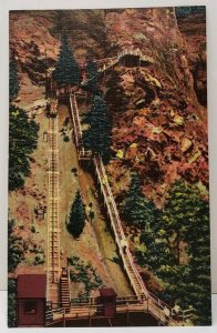 Eagle Nest Observation Pt & Incline Railway South Cheyenne Canon Postcard A4