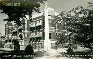 NE, Hastings, Nebraska, Court House Square, L.L. Cook No. H-304, RPPC