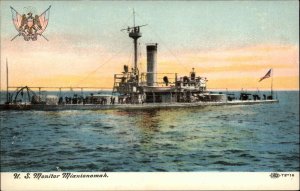 Battleship U.S. Monitor Miantonomah c1910 Vintage Postcard