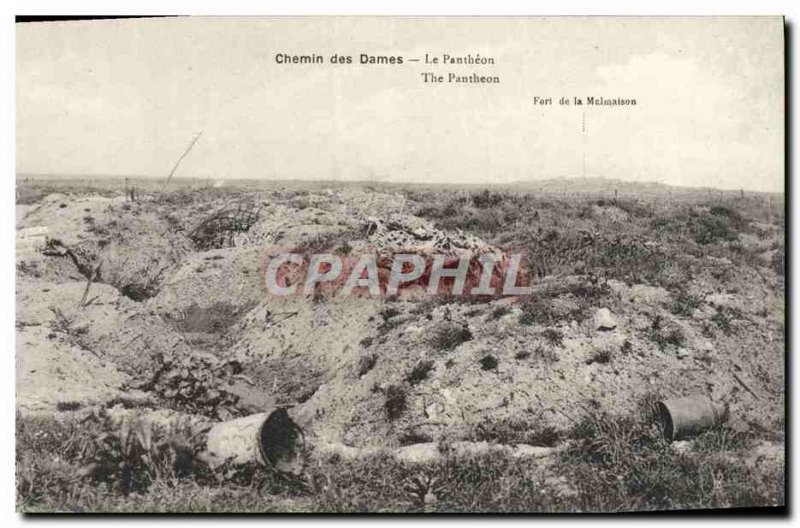 Old Postcard Chemin Des Dames Pantheon Army