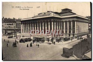 Postcard Old Paris Bourse