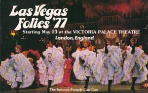 Las Vegas Follies '77 French Can Can Dance Victoria Palace Theatre Londo...