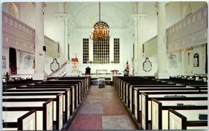 Postcard - Interior of Christ Church In Philadelphia, Pennsylvania