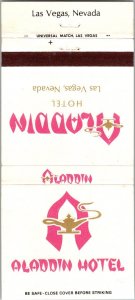 Vintage Matchbook Cover Aladdin Hotel las Vegas, Nevada MB175