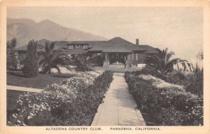 Pasadena  California Altadena Country Club, B/W Photo Print Vintage PC U14211
