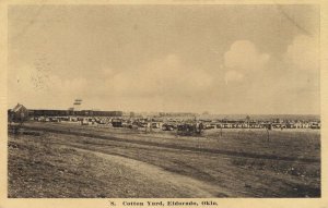 Cotton Yard Eldorado Oklahoma USA 1908 Old Postcard