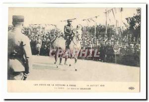 The celebrations of victory in Paris July 14, 1919 Old Postcard The parade Th...