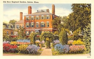 Old New England Gardens in Salem, Massachusetts