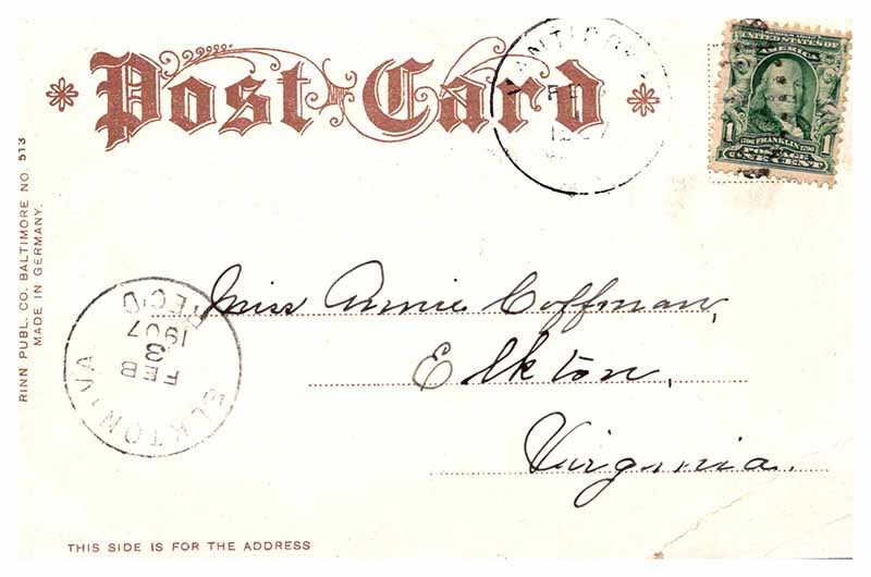 Postcard TRAIN SCENE Baltimore Maryland MD AS7610