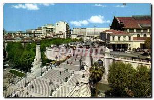 Postcard Modern Carrefour Du Monde Marseille L & # 39Escalier Monumental Sain...