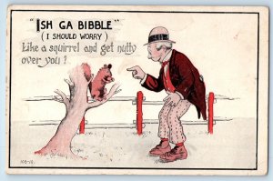 Humor Old Man Ish Ga Bibble Like A Squirrel And Get Nutty Over You Postcard