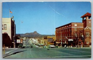 Prescott, Arizona Gurley Street  Valley National Bank  Postcard