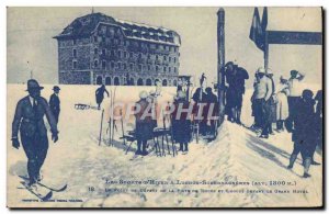 Old Postcard of Sports & # 39hiver Ski Luchon Superbagneres The starting poin...