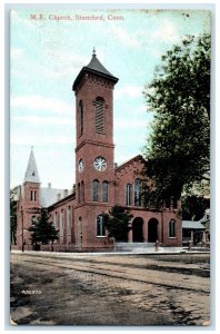 c1910s Methodist Episcopal Church Stamford Connecticut CT Unposted Tree Postcard