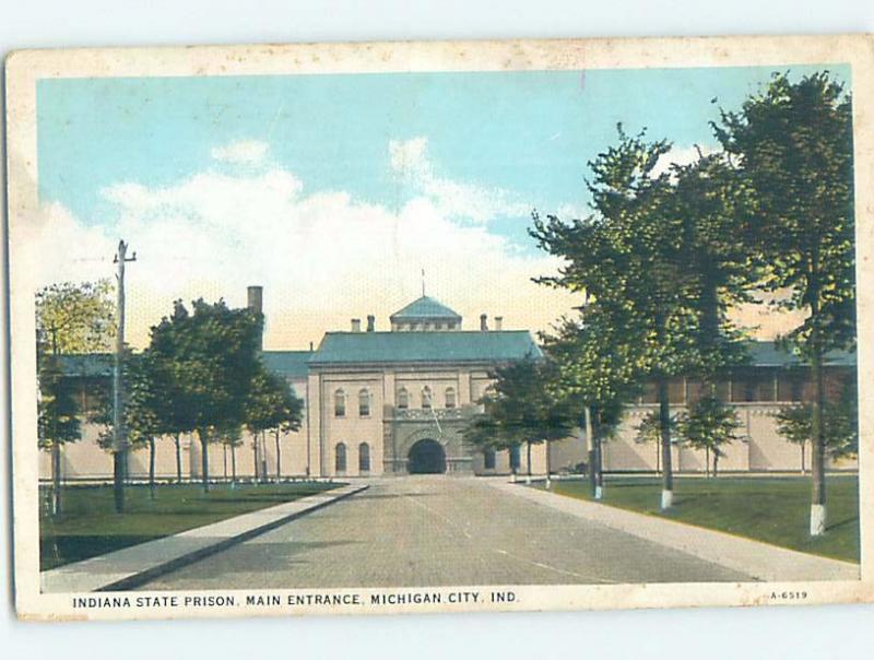 W-Border PRISON JAIL SCENE Michigan City Indiana IN G4599