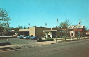 USA United States Post Office Huntington Indiana Chrome Postcard 03.71