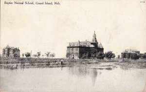 Postcard Baptist Normal School Grand Island Nebraska NE