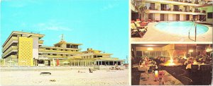 Surfer Motor Lodge San Diego California Vintage Panoramic View Postcard