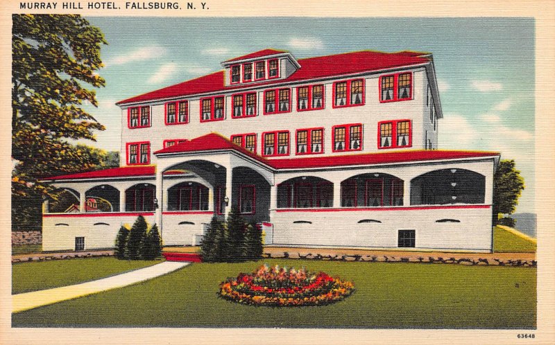 Murray Hill Hotel, Fallsburg, New York, Early Postcard, Unused