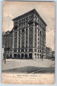 Indianapolis Indiana IN Postcard Majestic Building Exterior 1906 Vintage Antique