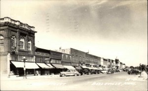 Belleville Kansas KS Classic 1940s Cars Main Street Real Photo Vintage Postcard