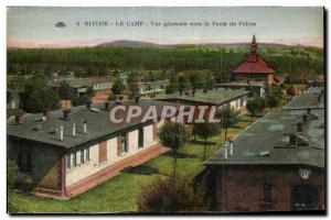 Old Postcard Bitche General View to the police station