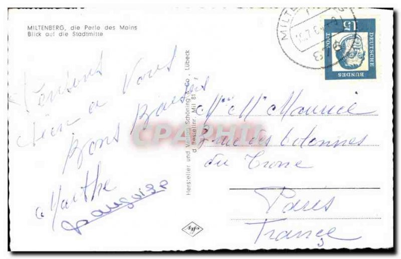 Modern Postcard Miltenberg die Hands Loss