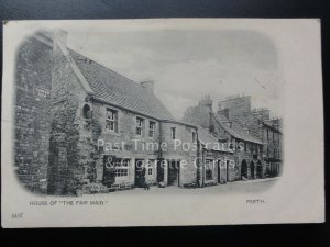 Perth: Curfew Row, House of The Fair Maid showing Lady & Dog - UB c1902