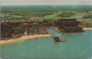 Vintage Postcard Walt Disney World Polynesian Village