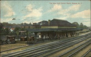 Batavia NY NY Central RR Train Depot Station c1910 Postcard