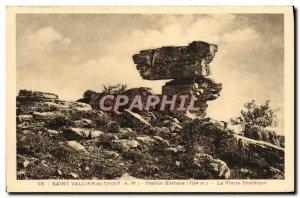 Postcard Old Saint Vallier De Thiey Summer Station The druidic stone