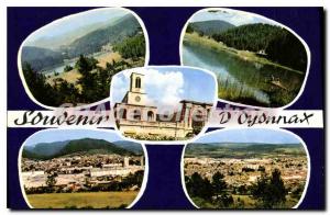 Old Postcard Ain Oyonnax Lake Genin and general view at the Church Center and...