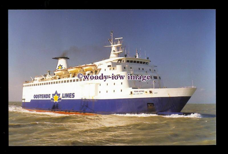 SIM0209 - Belgian Ferry - Reine Astrid , built 1975 ex Stena Nordica - postcard 