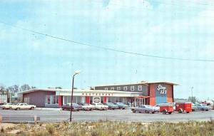 Eaton OH Sohio Gas Station #127 U-Haul Drive-In Restaurant Old Cars Postcard