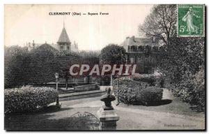 Old Postcard Clermont (Oise) Square Ferret