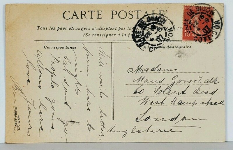 France DIJON Monument Carnot 1907 Postcard K13