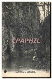 Old Postcard Cantal Vic on Cere Gorges du Pas de la Cere