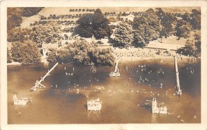 J61/ Kent Ohio RPPC Postcard c1930s Brady Lake? Swimming Area  320