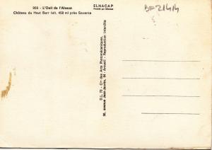 BF21414 l oeil de l alsace chateau du haut barr france  front/back image