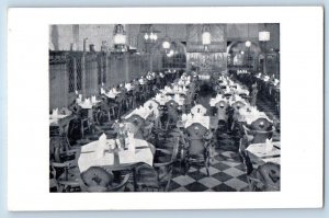 Racine Wisconsin WI Postcard Richters German Restaurant Main St. c1940 Vintage