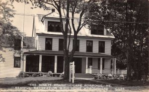 Cape Porpoise Maine The Sinett House Real Photo Vintage Postcard AA71257