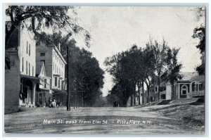 1910 Main St. East Elm St. Pittsfield New Hampshire NH Vintage Antique Postcard