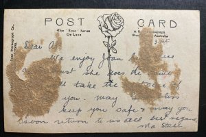 Mint Australia RPPC Real Picture Postcard WW2 To Our Boy In The Australian Army