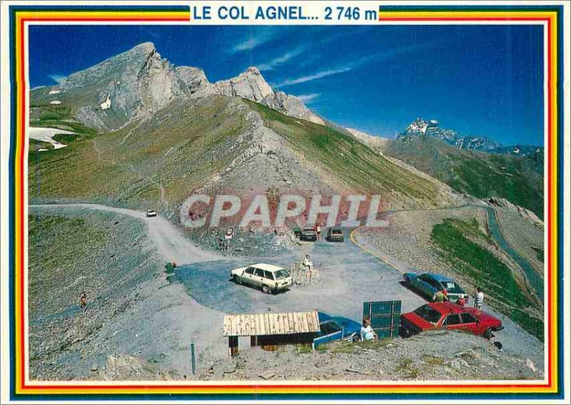 Post Card Modern Queyras (Hautes Alpes) The Col Agnel dominated by the Sugar ...