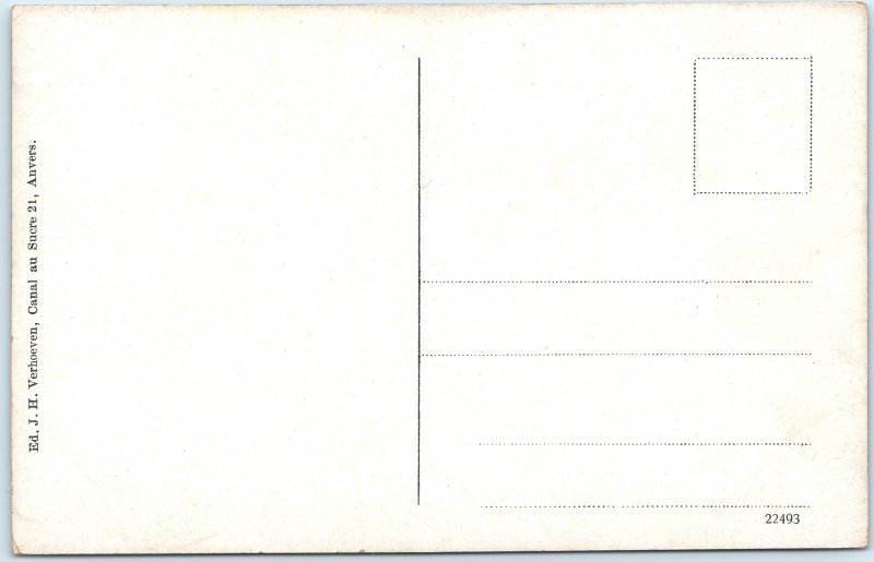 1627 Anvers, Belgium Rubens Painting Raising of Cross Cathedral Crucifixion A359