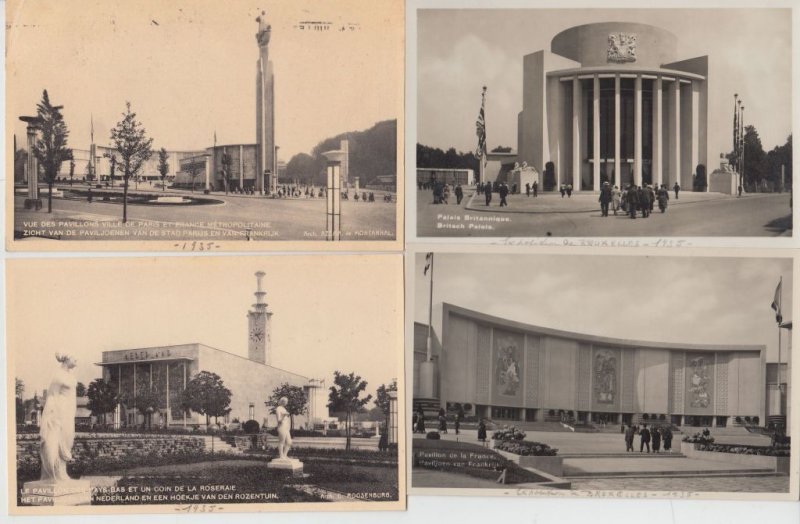 EXPOSITION BRUSSELS 1935 Belgium 130 Vintage Postcards (L5472)